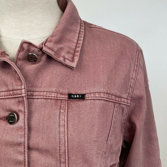 Obey Denim Jacket "Orchard" Mauve - Picture 5 of 7